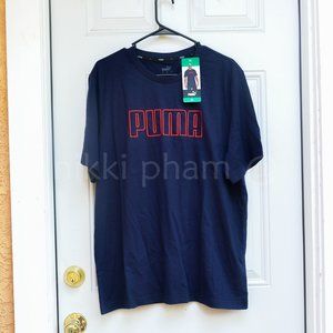 PUMA Men’s Double Down Tee in navy